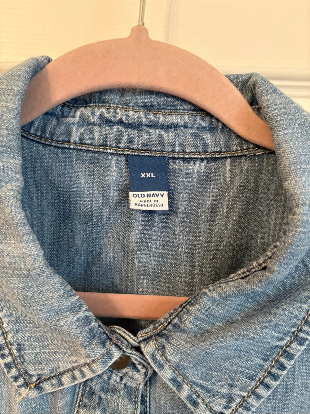 Old Navy Light Blue Denim Tunic Dress - Picture 2 of 5